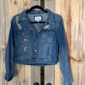 Forever 21 distressed jean jacket